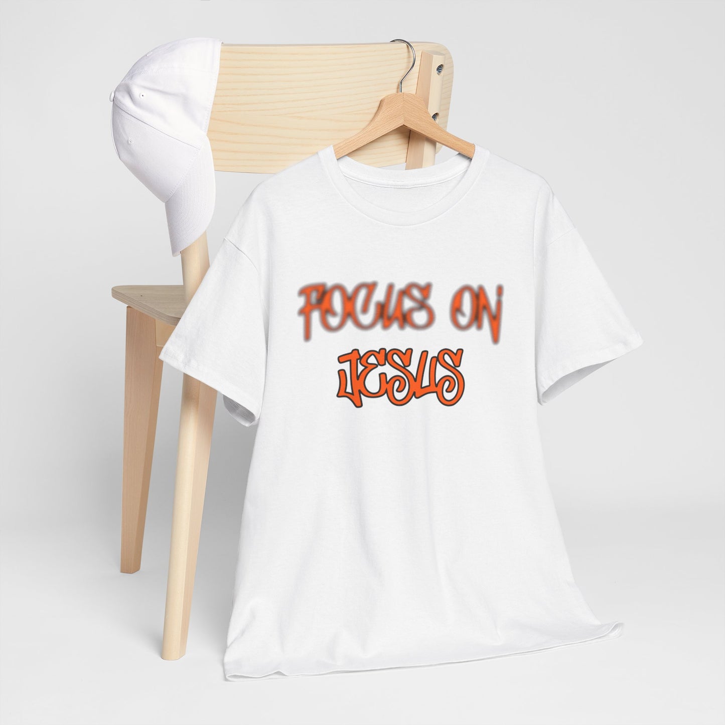 Focus on Jesus Heavy Cotton Tee