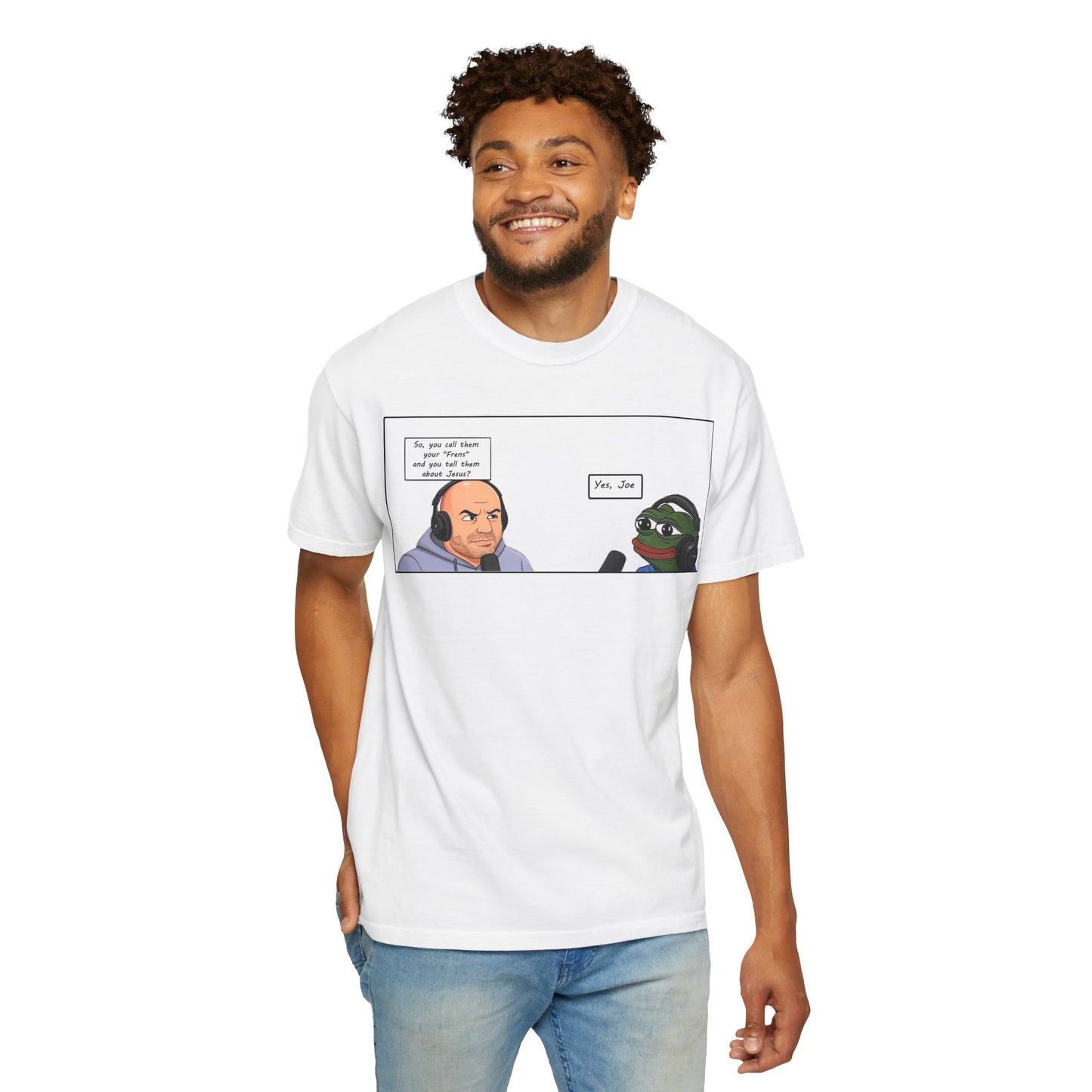 Joe n Frens Jesus Garment-Dyed T-shirt