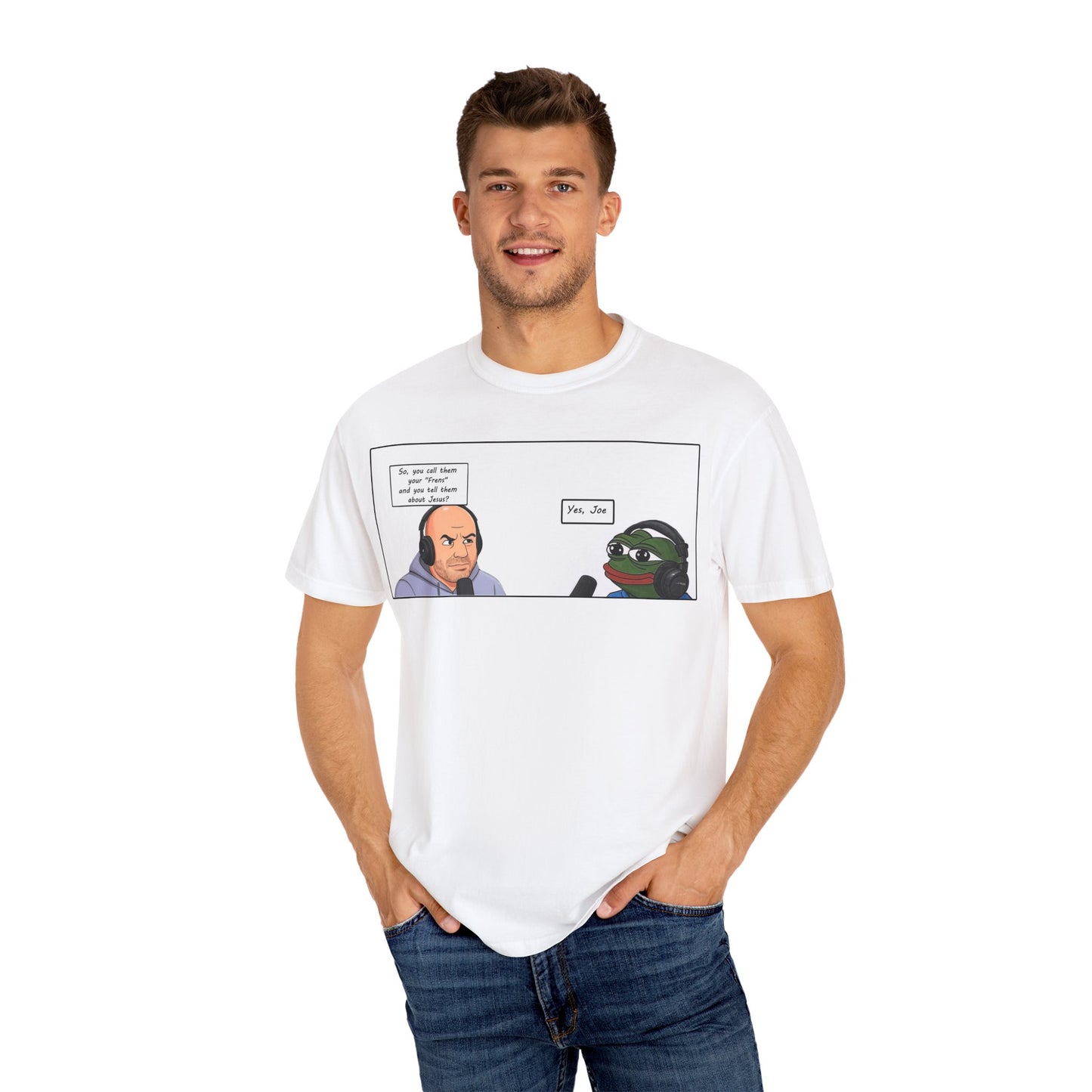 Joe n Frens Jesus Garment-Dyed T-shirt
