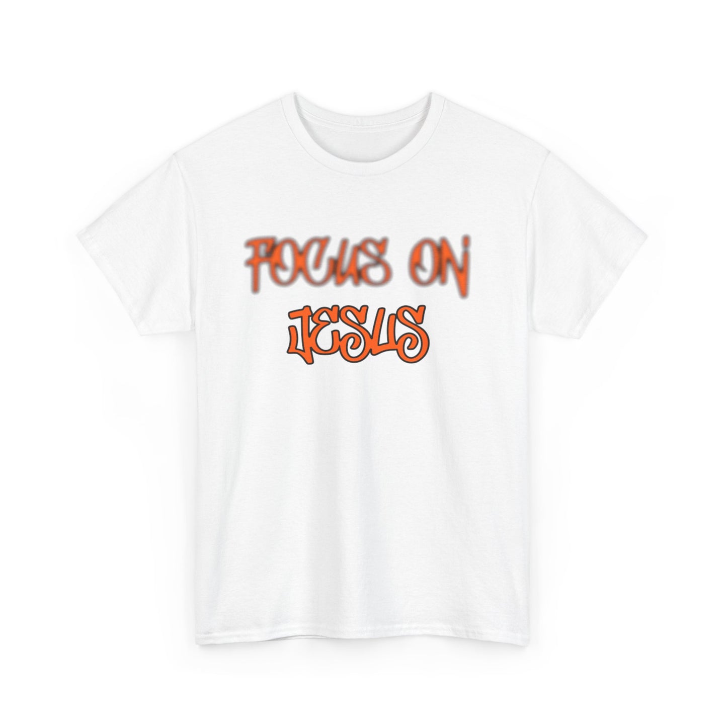 Focus on Jesus Heavy Cotton Tee
