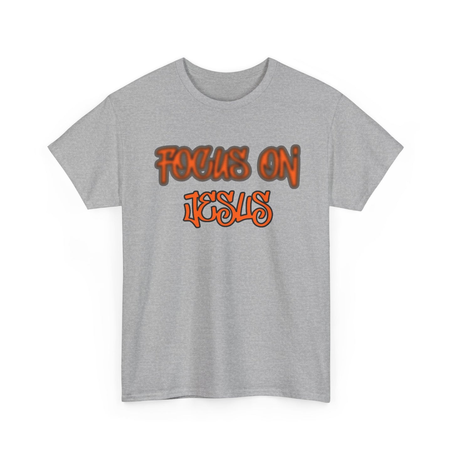 Focus on Jesus Heavy Cotton Tee