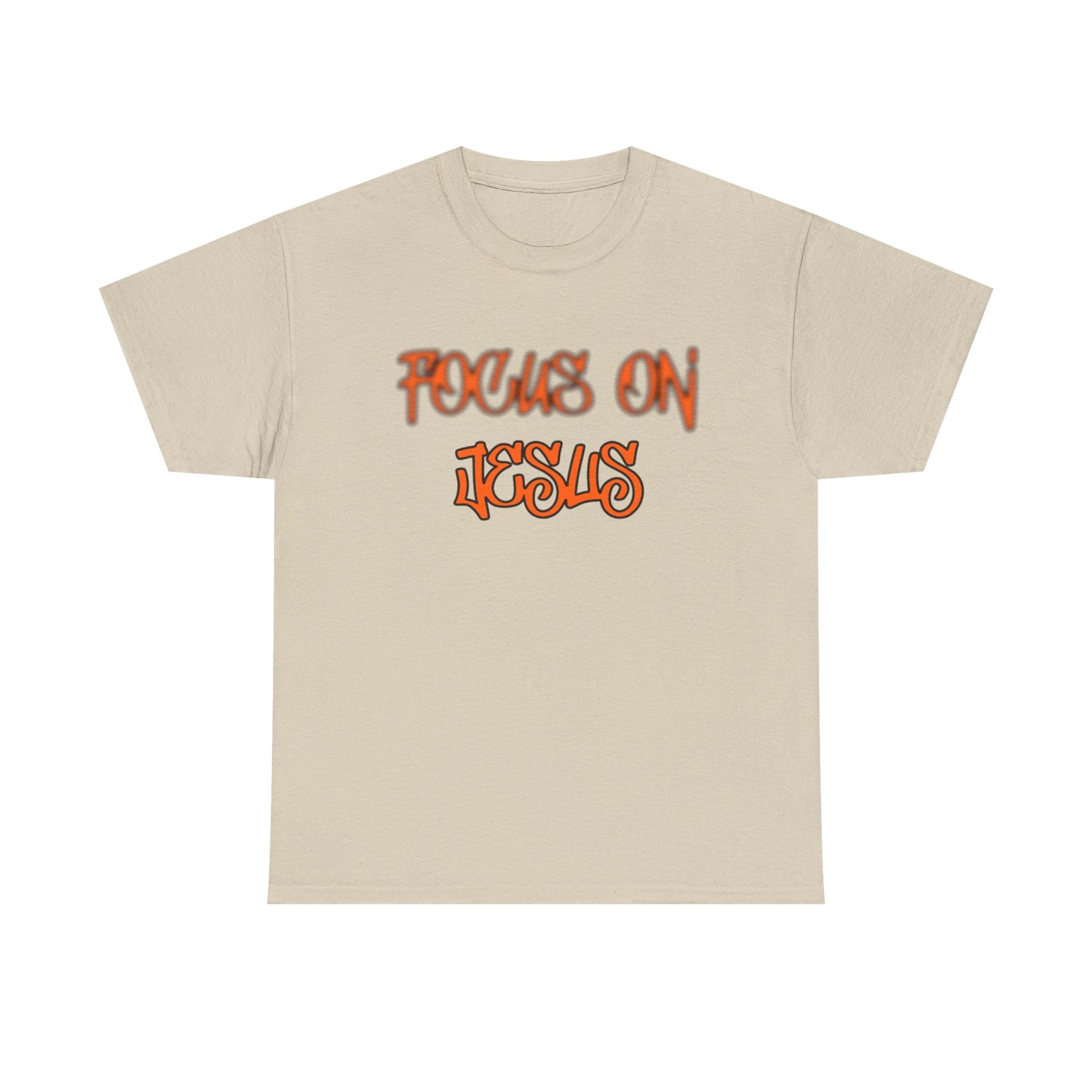 Focus on Jesus Heavy Cotton Tee