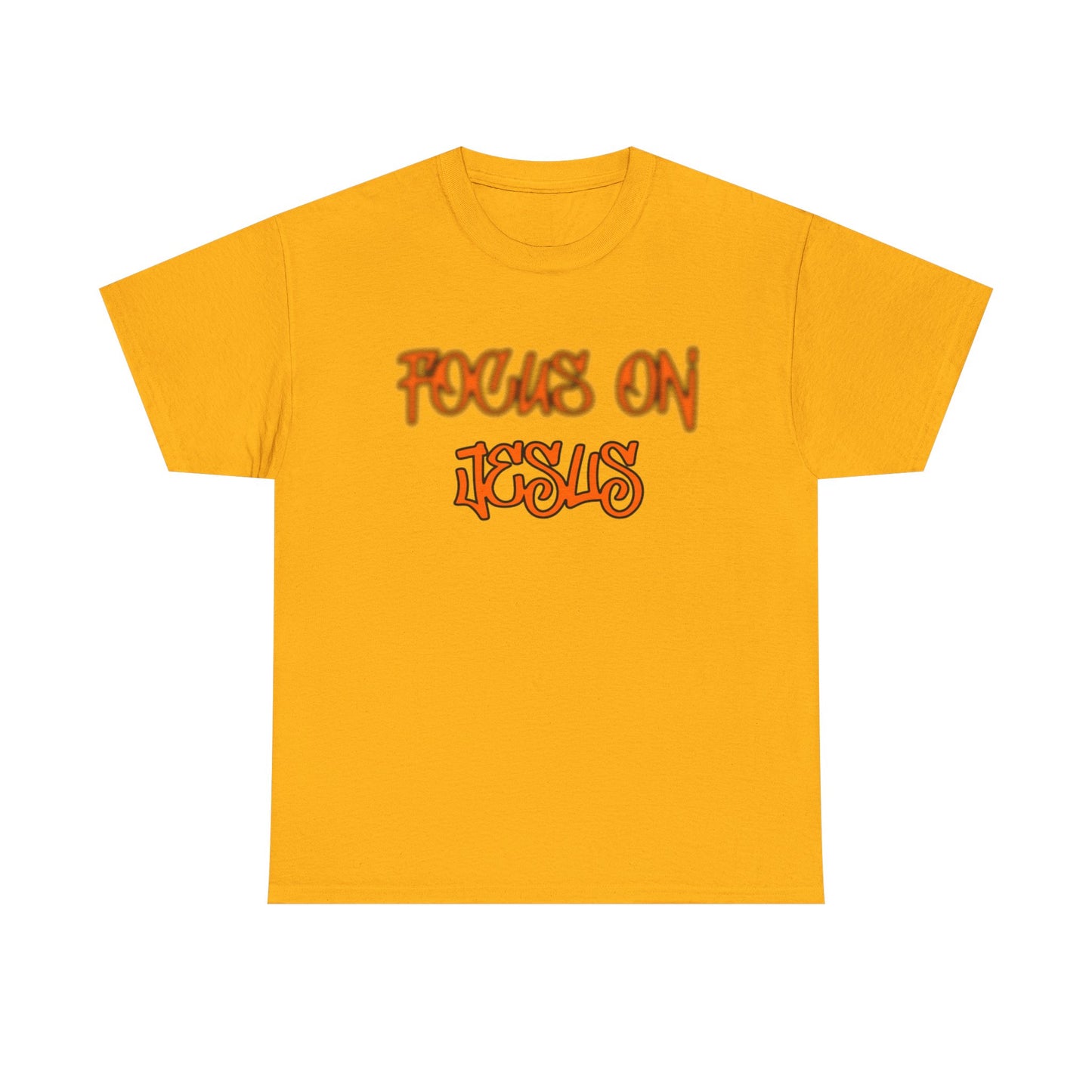 Focus on Jesus Heavy Cotton Tee