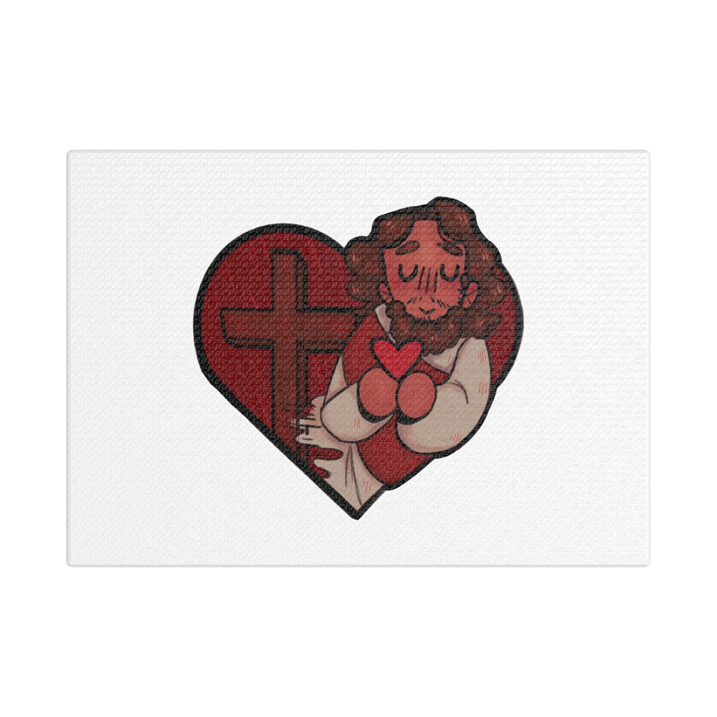 Jesus Heart Canvas Print 1.5" deep