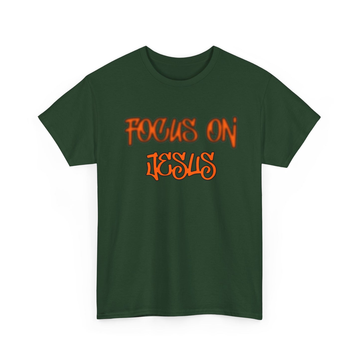 Focus on Jesus Heavy Cotton Tee