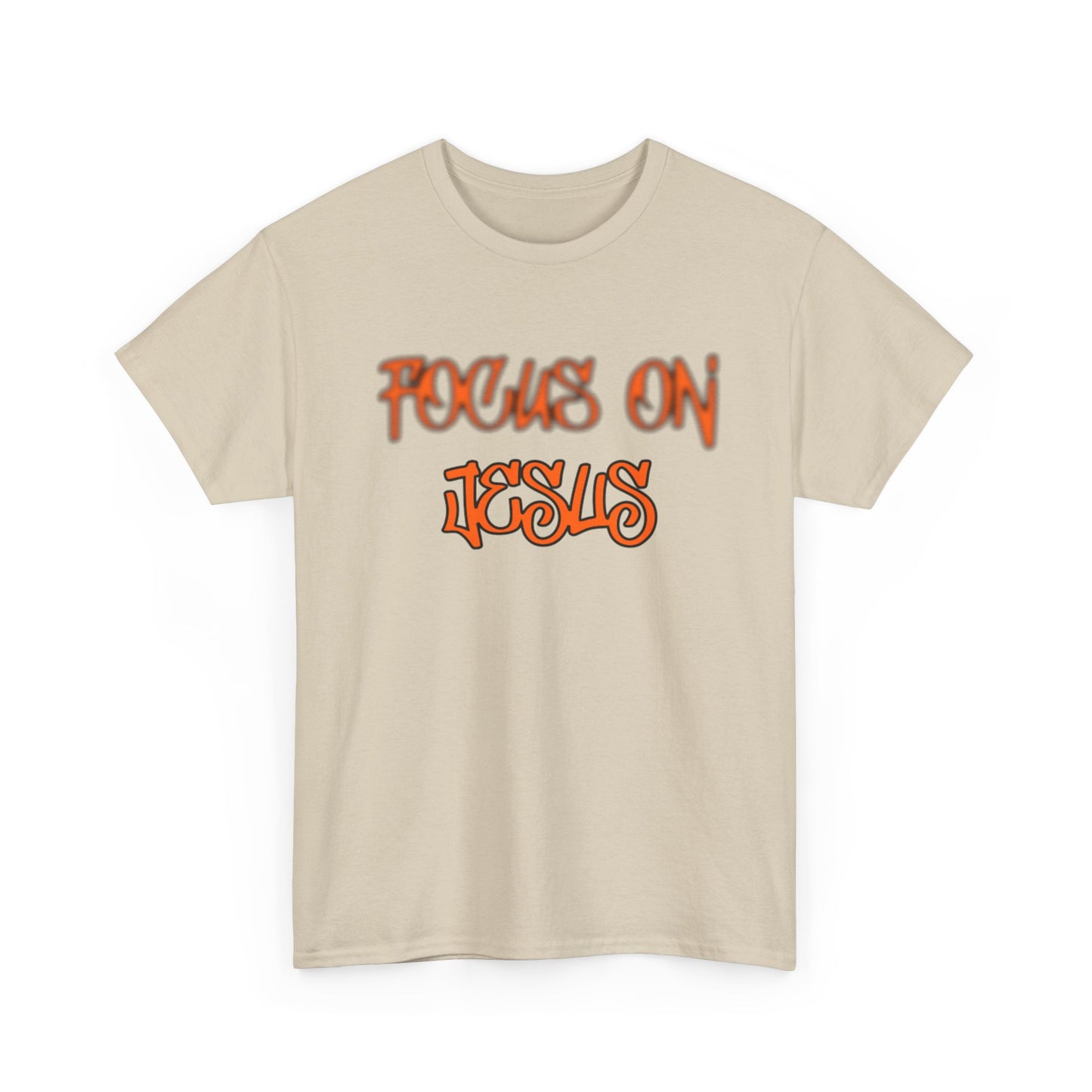 Focus on Jesus Heavy Cotton Tee