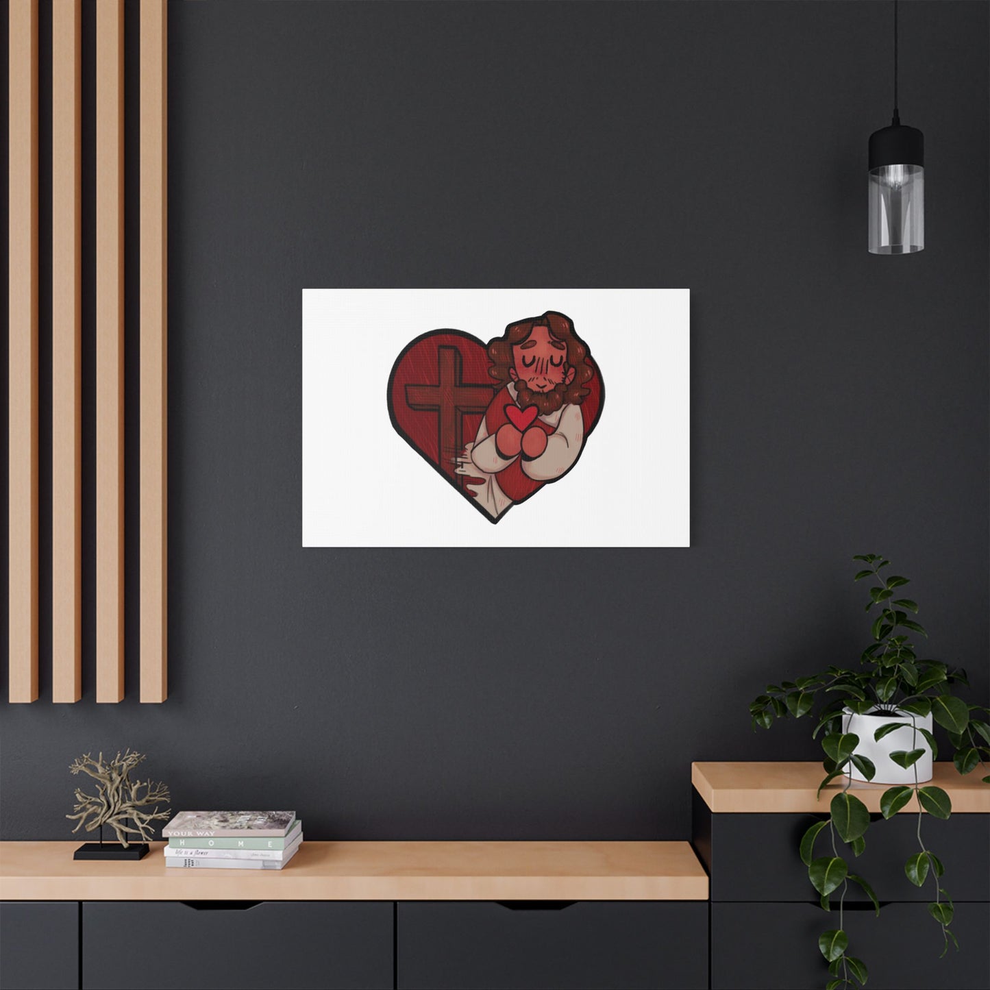 Jesus Heart Canvas Print 1.5" deep