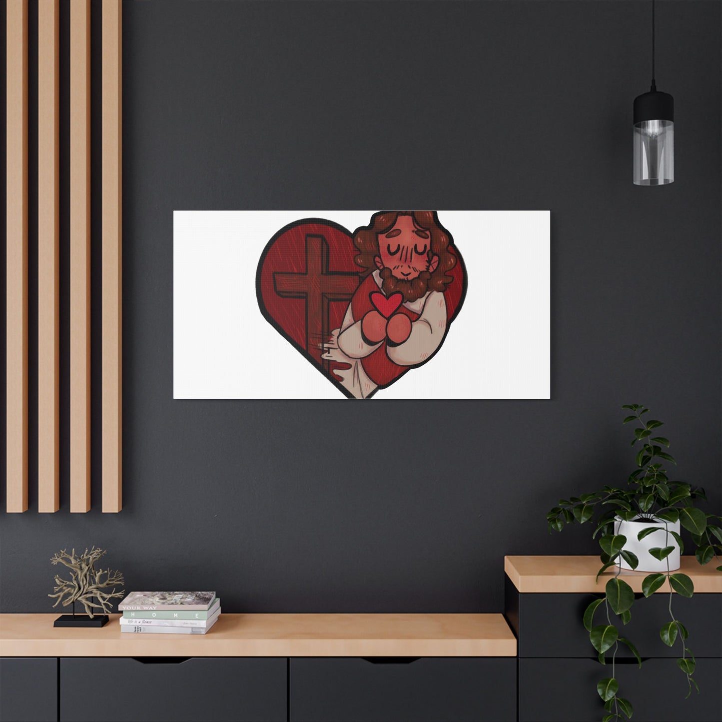 Jesus Heart Canvas Print 1.5" deep