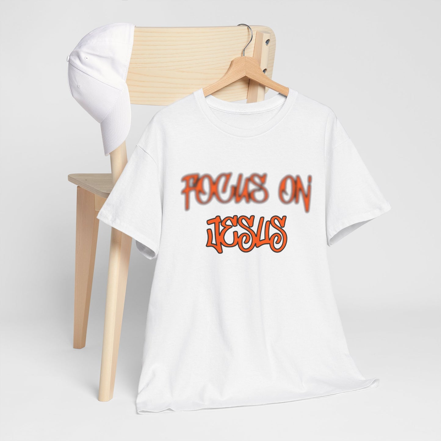 Focus on Jesus Heavy Cotton Tee