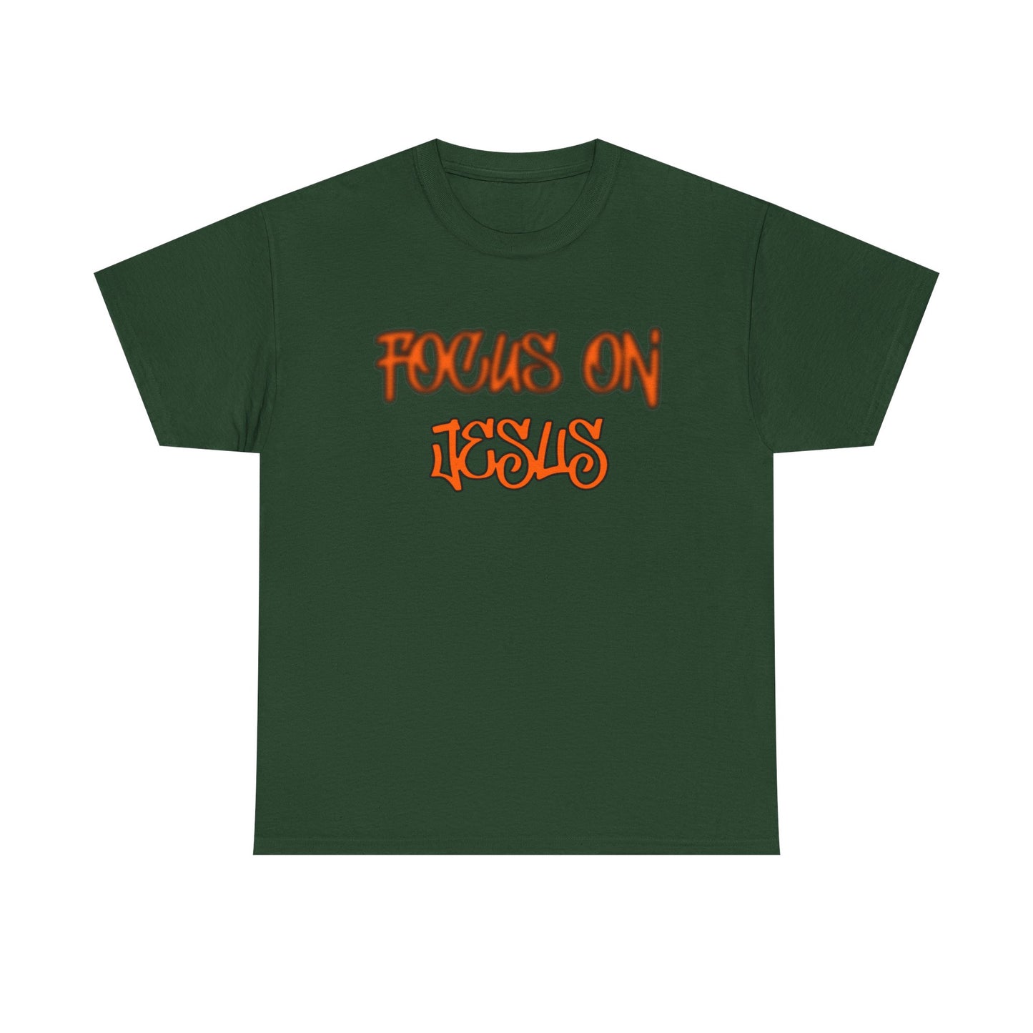 Focus on Jesus Heavy Cotton Tee