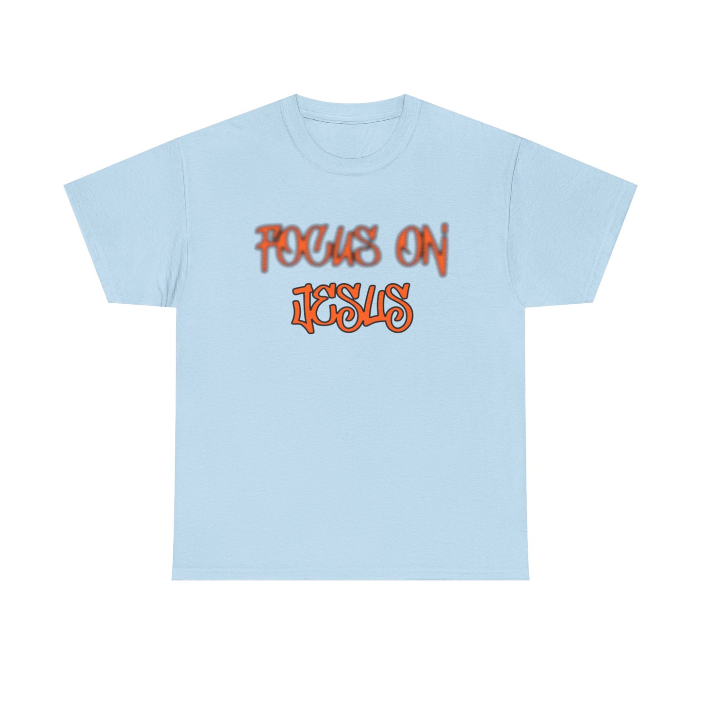 Focus on Jesus Heavy Cotton Tee