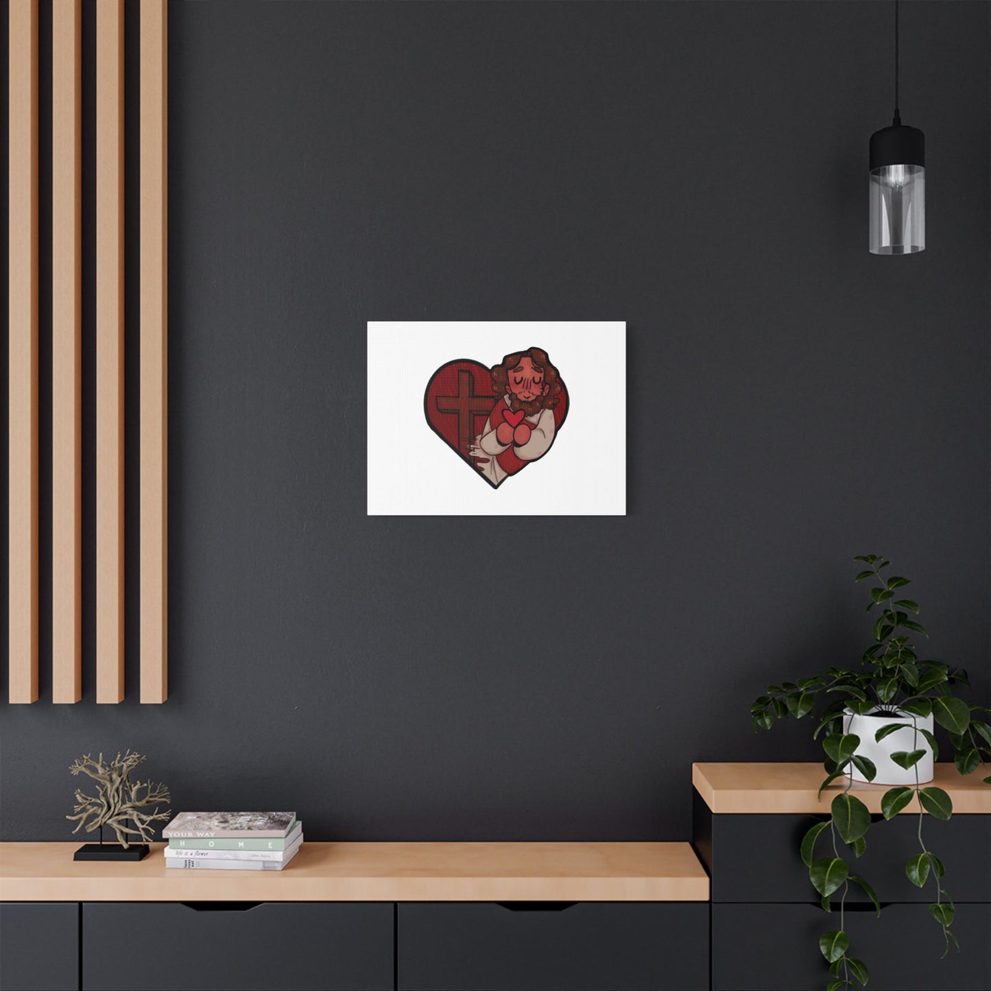 Jesus Heart Canvas Print 1.5" deep