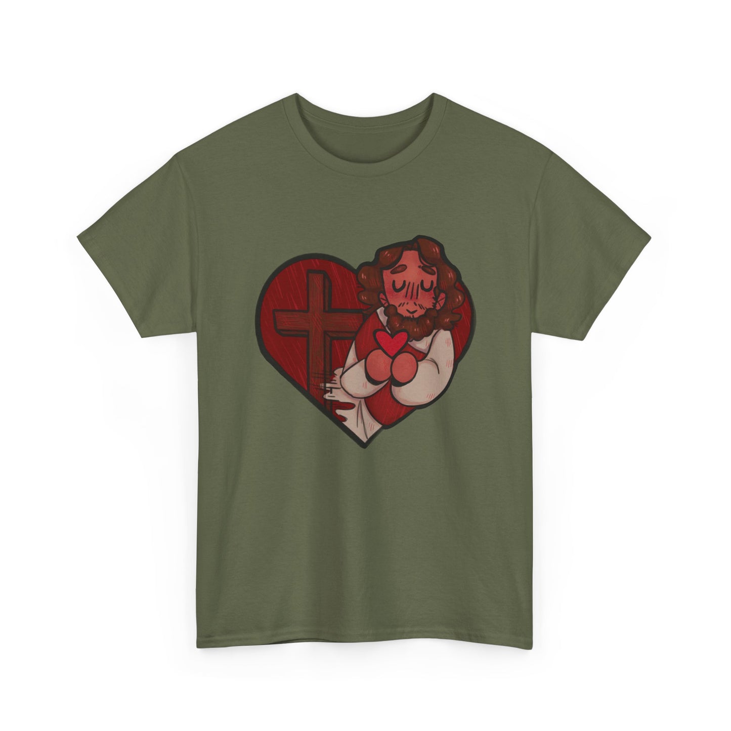 Jesus Loves Us Heart Tee