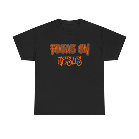 Focus on Jesus Heavy Cotton Tee