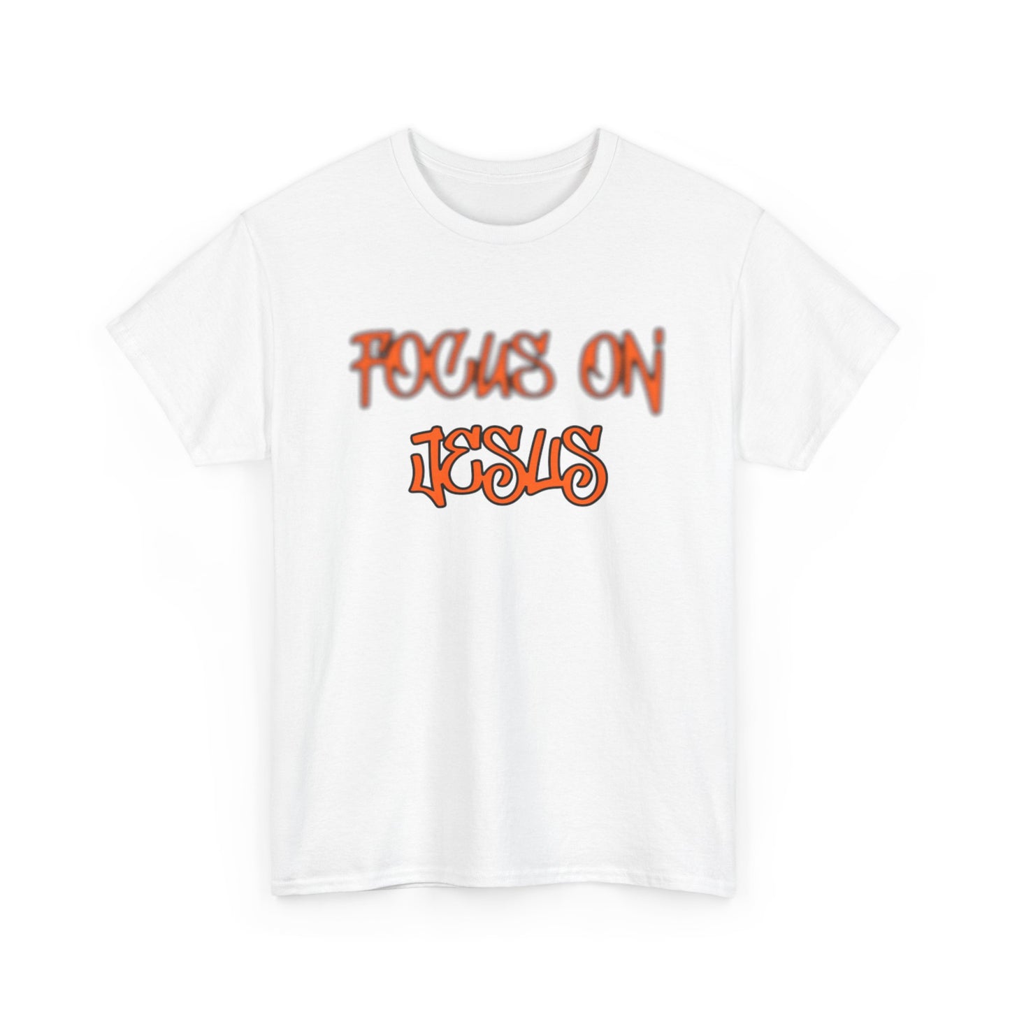 Focus on Jesus Heavy Cotton Tee