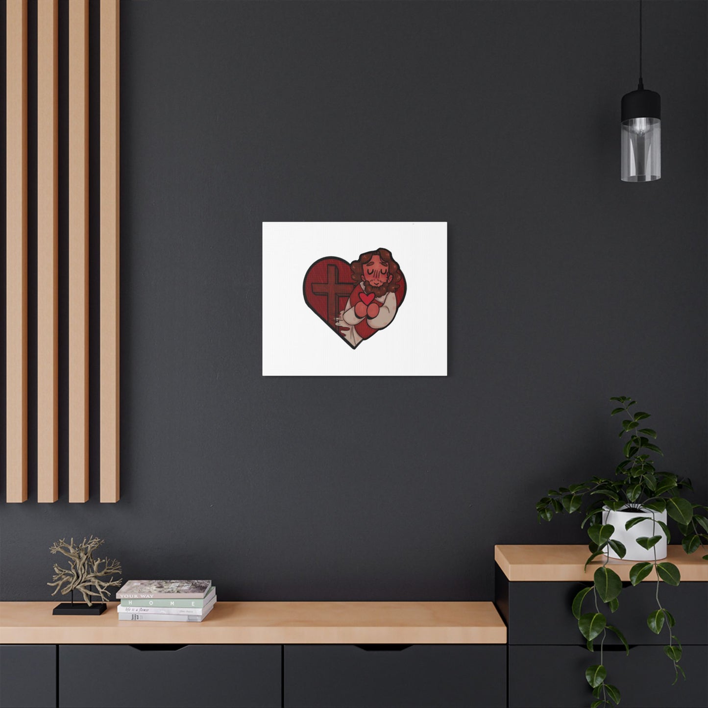 Jesus Heart Canvas Print 1.5" deep