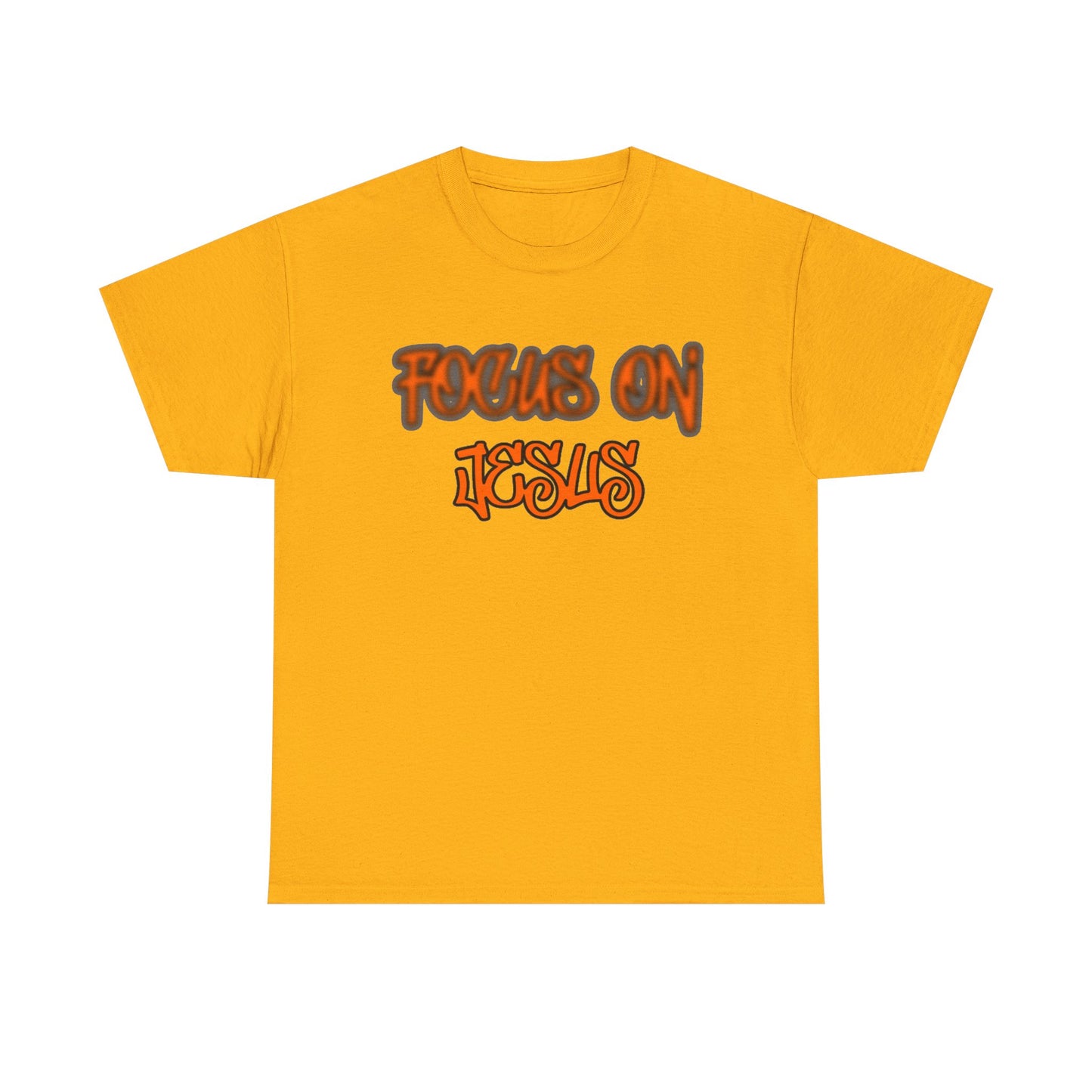 Focus on Jesus Heavy Cotton Tee