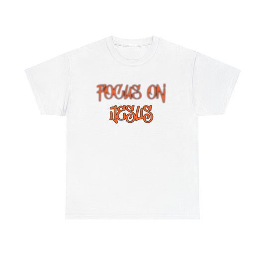 Focus on Jesus Heavy Cotton Tee