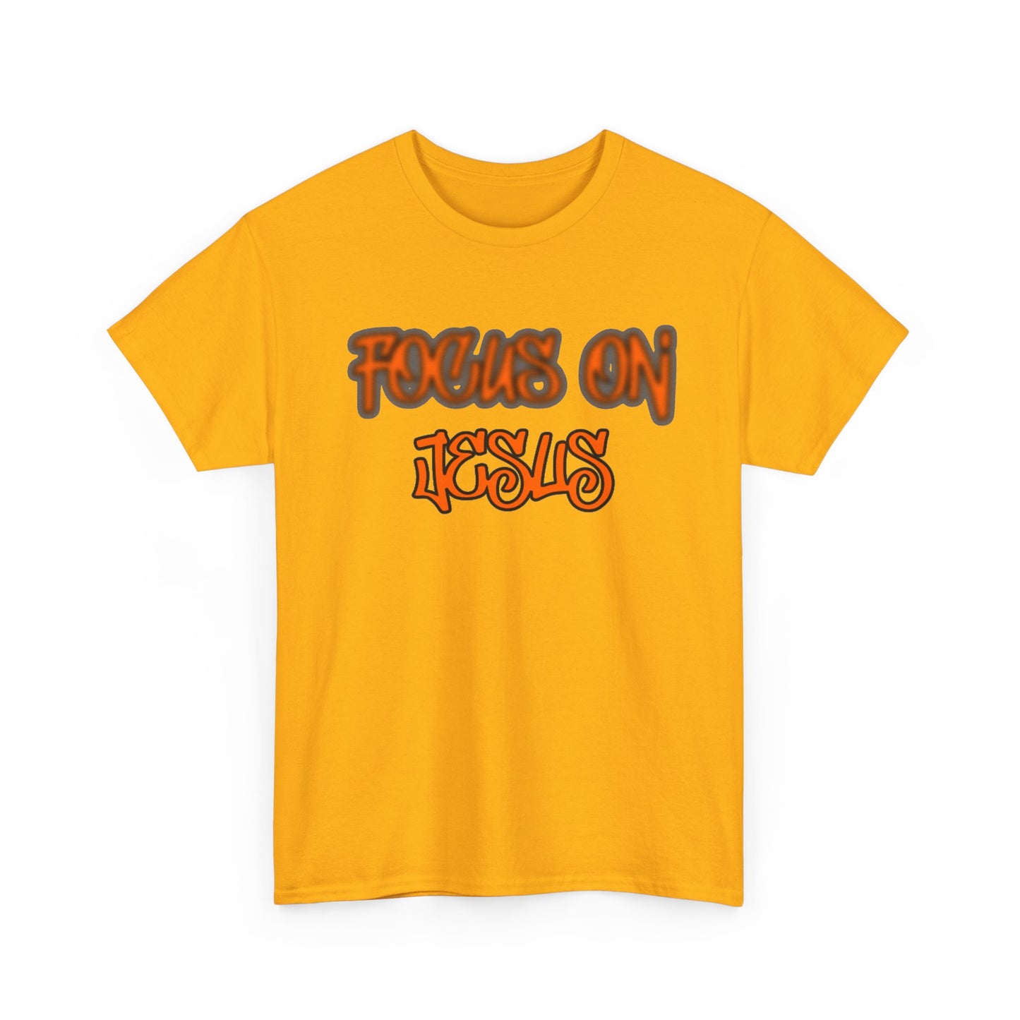 Focus on Jesus Heavy Cotton Tee