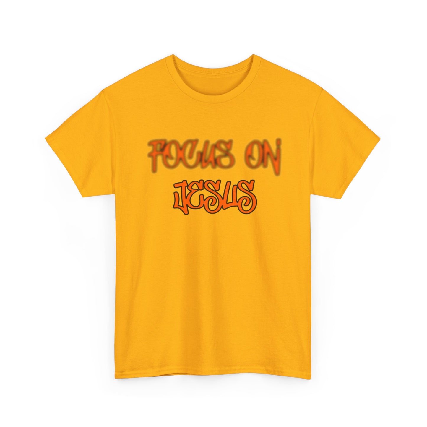 Focus on Jesus Heavy Cotton Tee