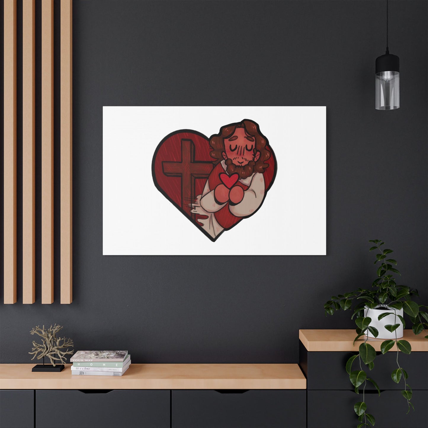 Jesus Heart Canvas Print 1.5" deep
