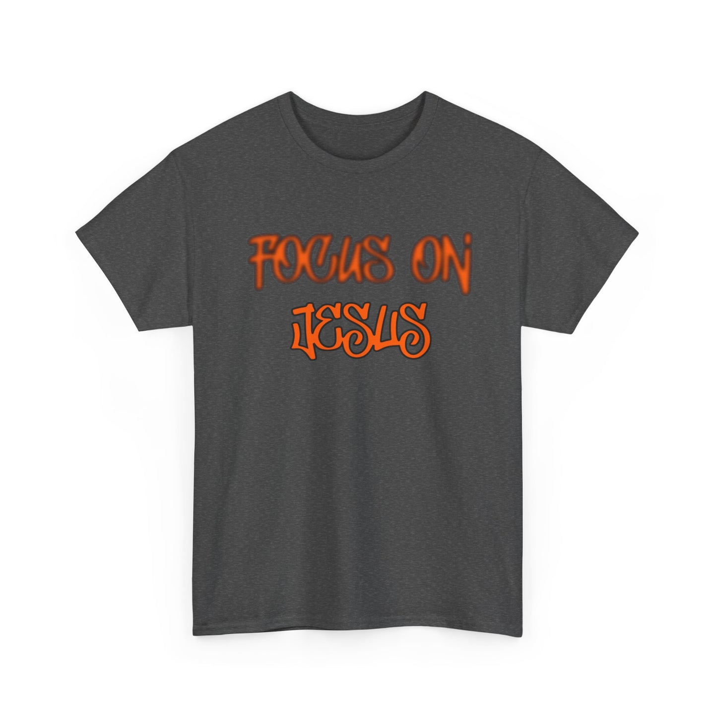 Focus on Jesus Heavy Cotton Tee