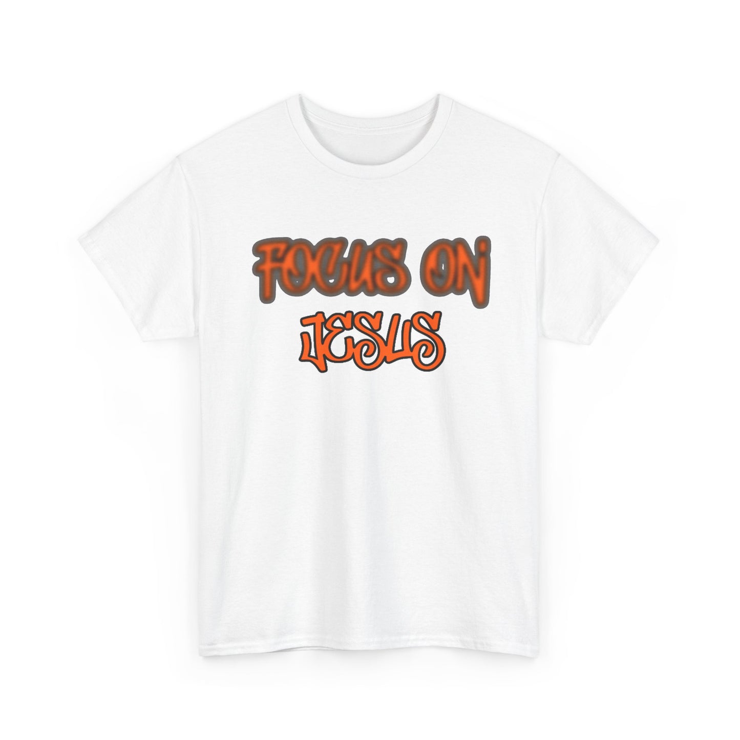 Focus on Jesus Heavy Cotton Tee