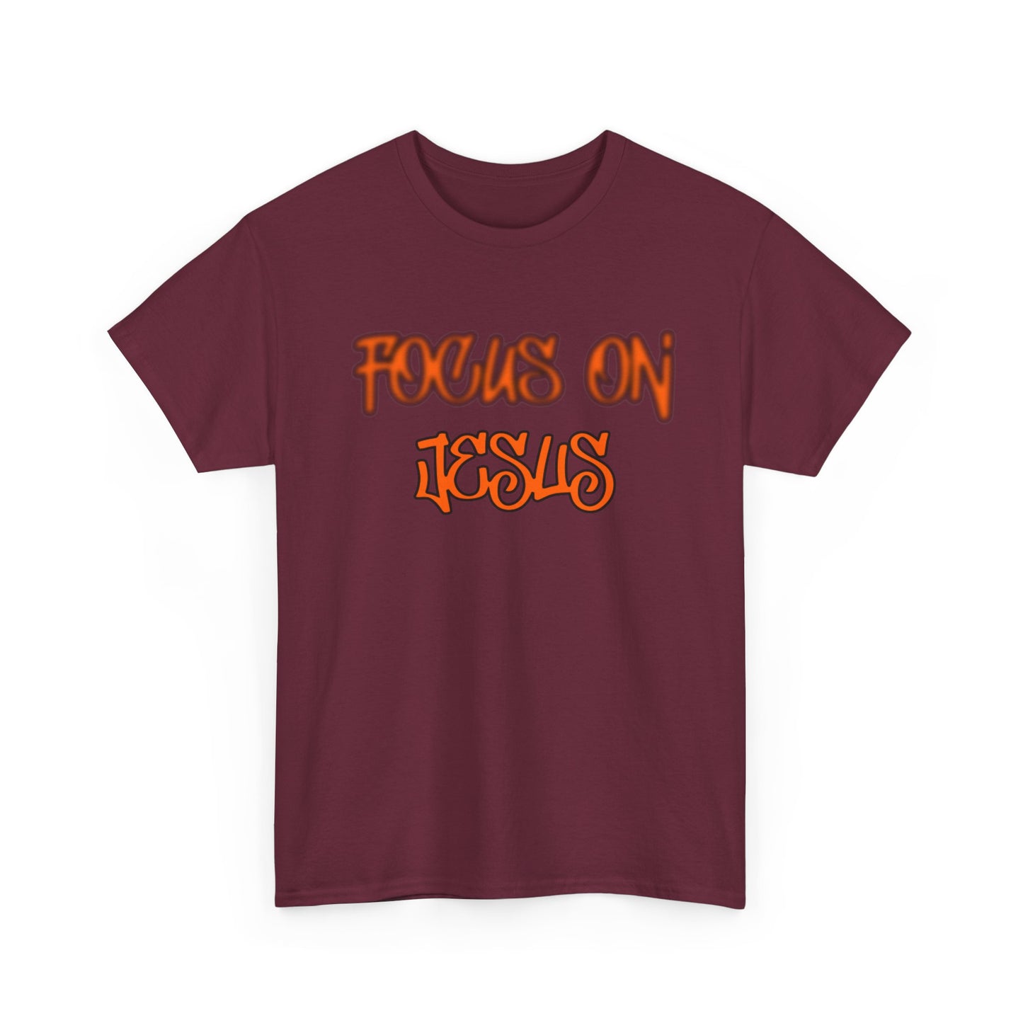 Focus on Jesus Heavy Cotton Tee