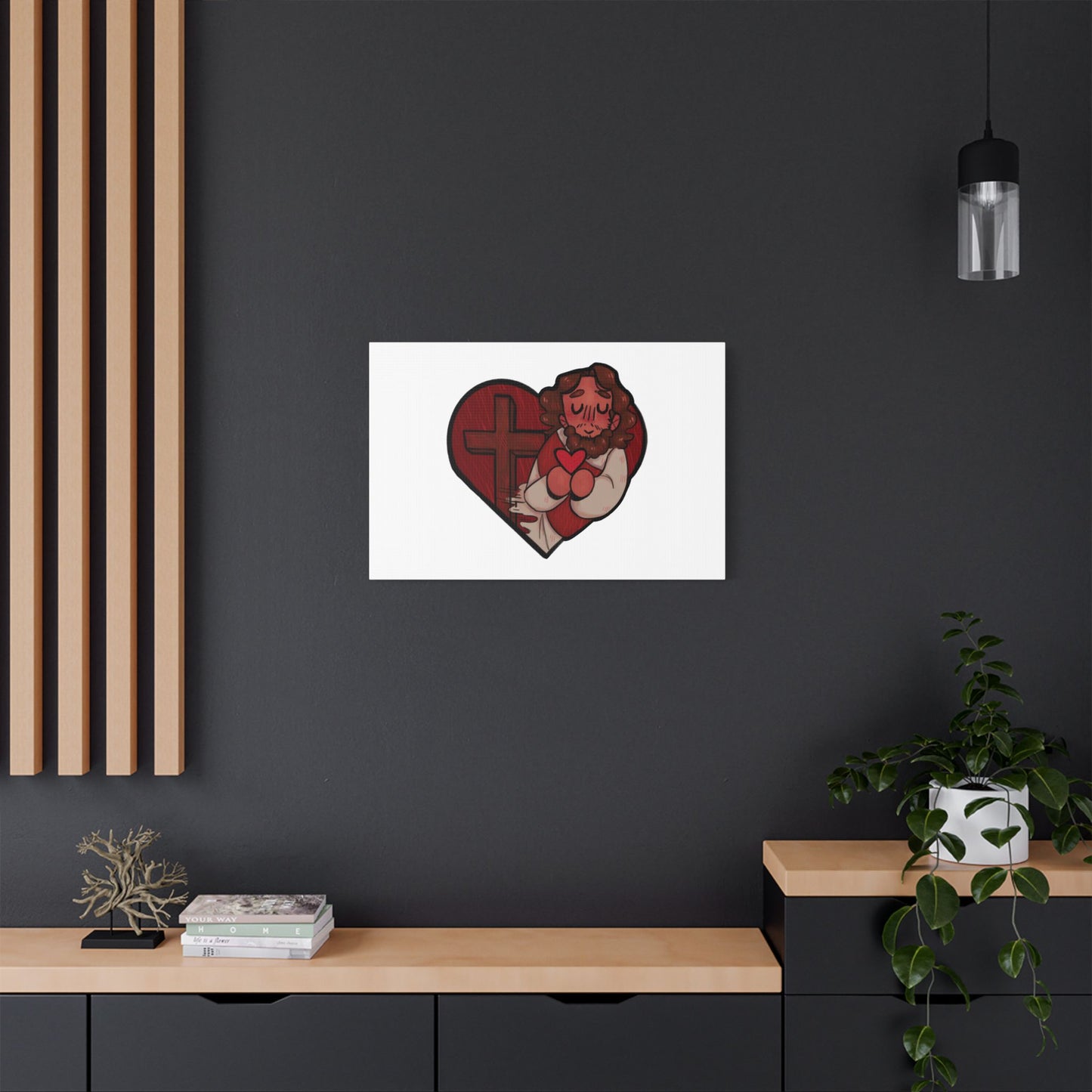 Jesus Heart Canvas Print 1.5" deep