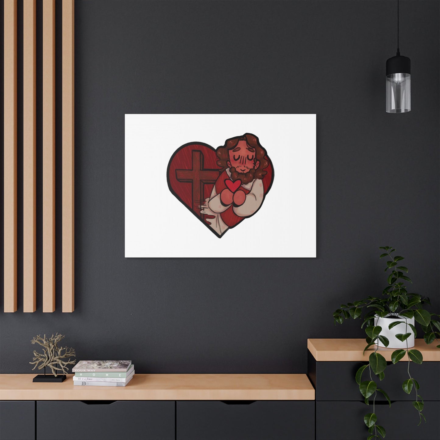 Jesus Heart Canvas Print 1.5" deep