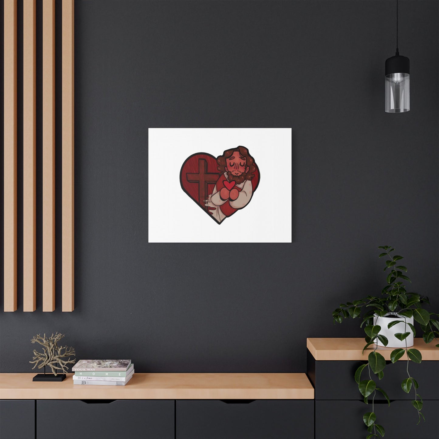 Jesus Heart Canvas Print 1.5" deep