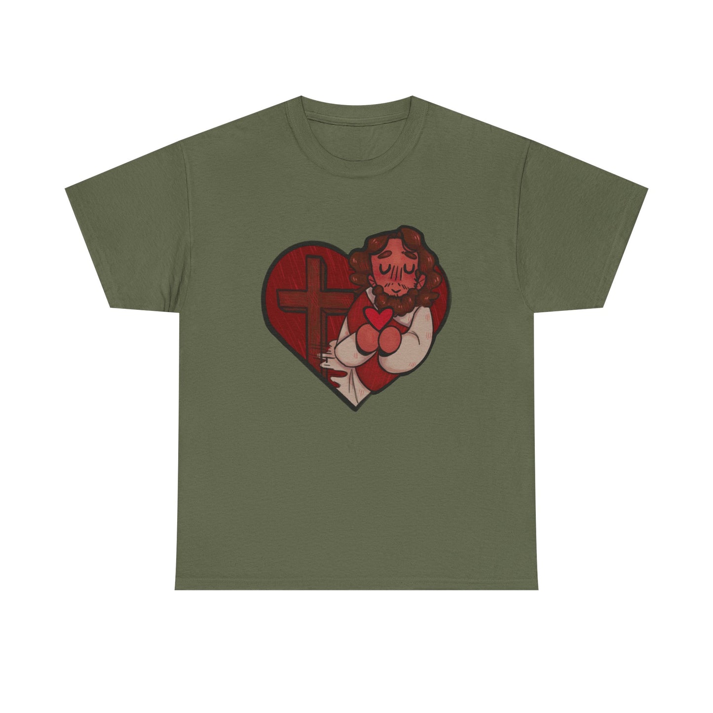 Jesus Loves Us Heart Tee