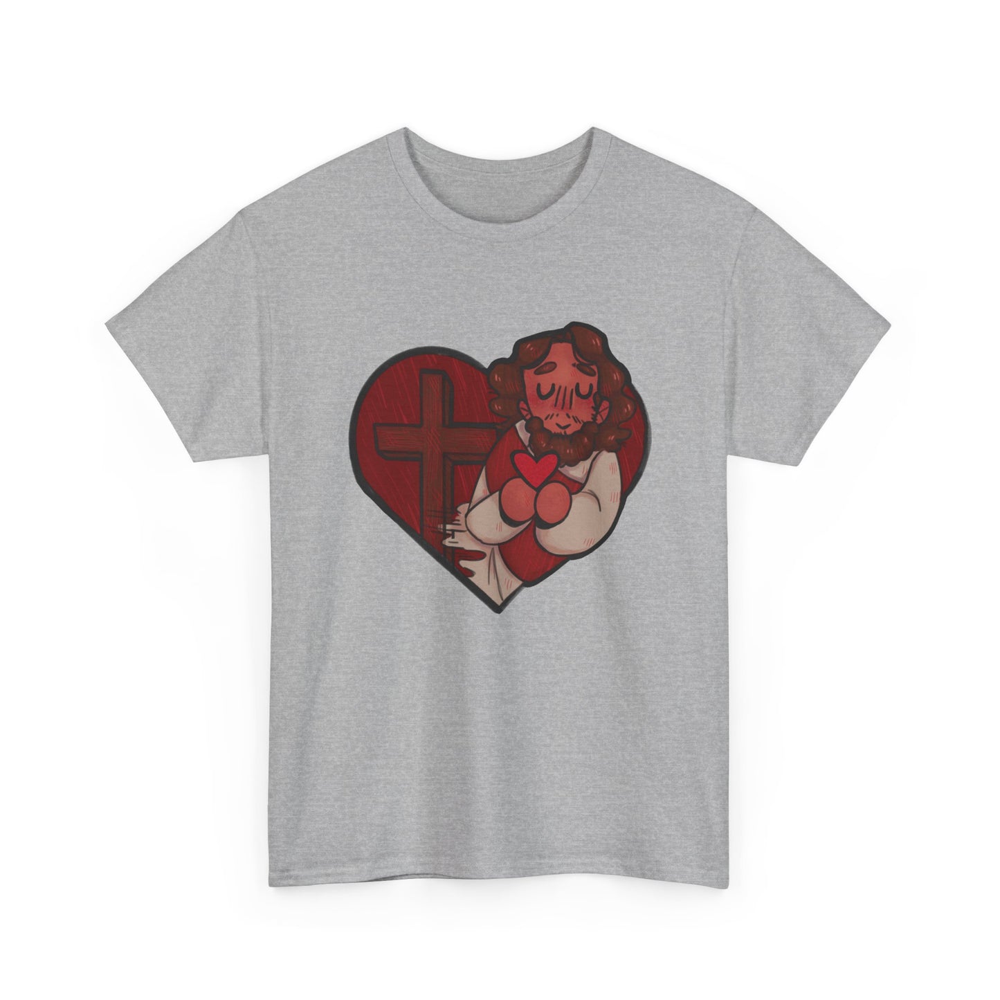 Jesus Loves Us Heart Tee