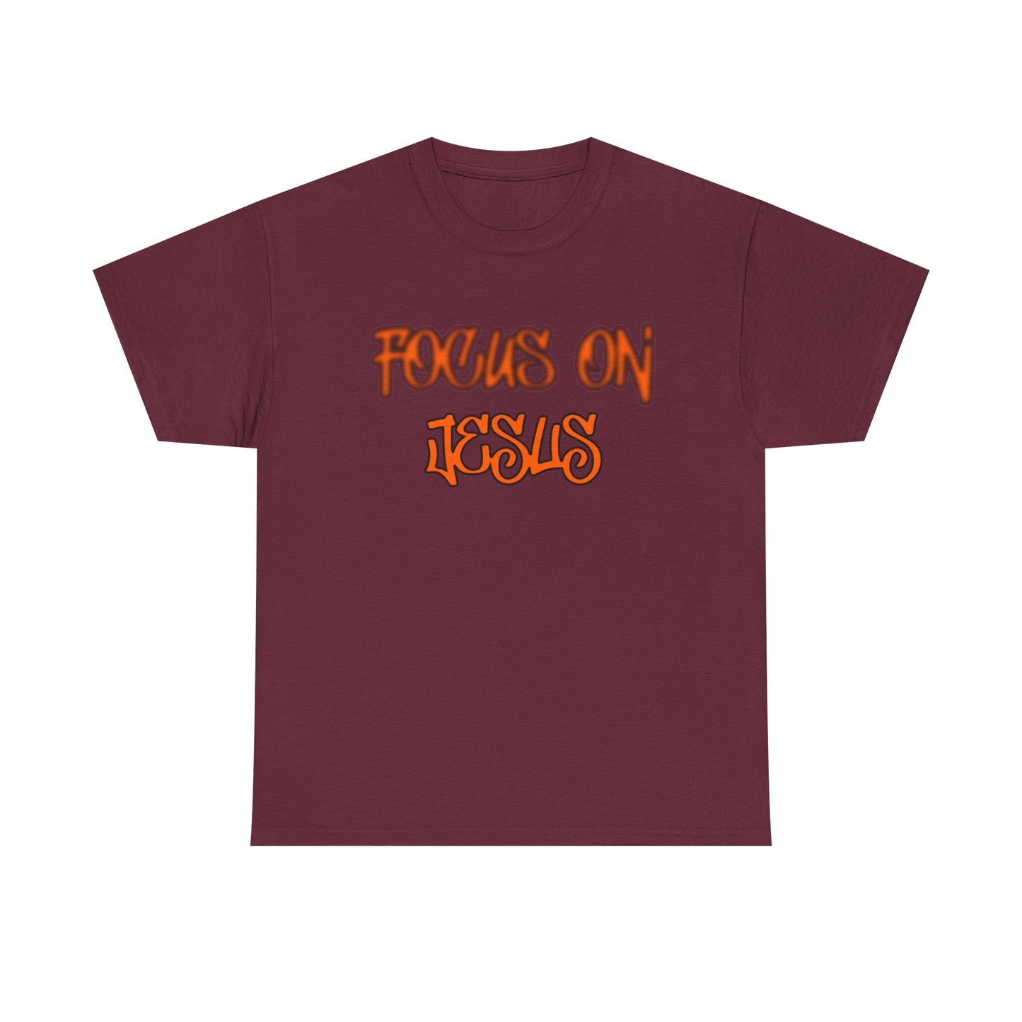 Focus on Jesus Heavy Cotton Tee